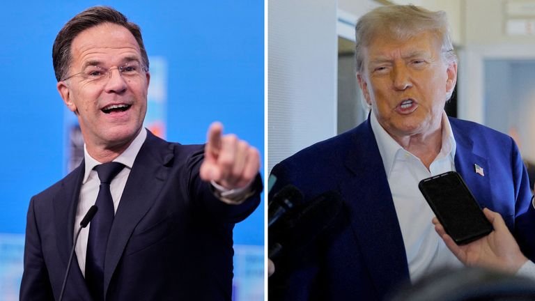 skynews mark rutte donald trump 6950060